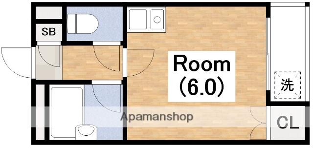 グランコーポ我孫子(ワンルーム/2階)の間取り写真