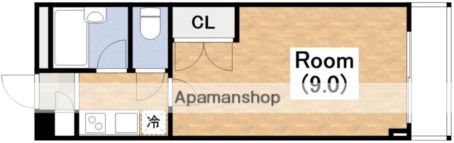 アベニュー西長居(1K/5階)の間取り写真