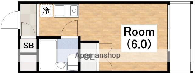 メゾン・ド・トレイユ(ワンルーム/4階)の間取り写真