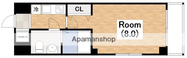 CO.LABO天王寺(1K/6階)の間取り写真