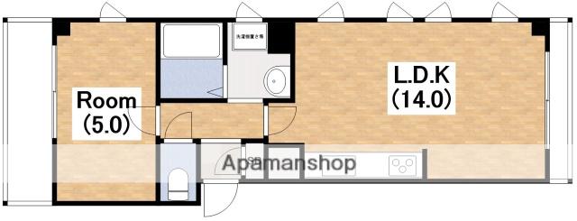 ダグラス鷹合(1LDK/3階)の間取り写真