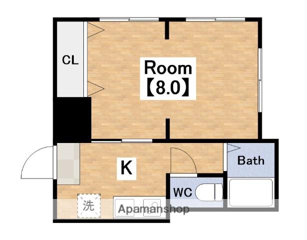 早川マンション長居ビル(1K/3階)の間取り写真