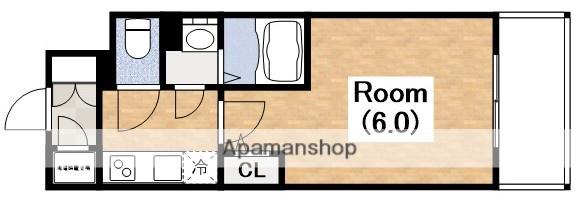 エスリードレジデンス大阪天王寺(1K/8階)の間取り写真