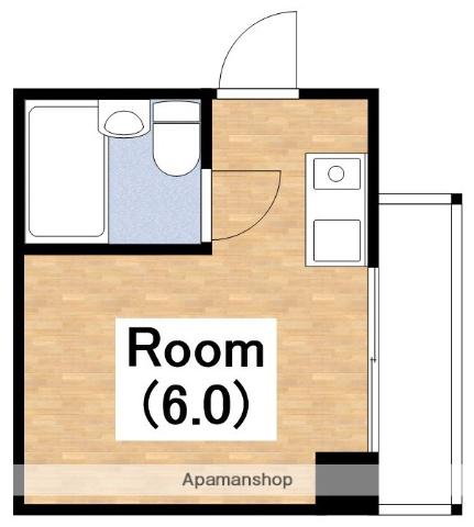 ラパンジール阿倍野(ワンルーム/5階)の間取り写真