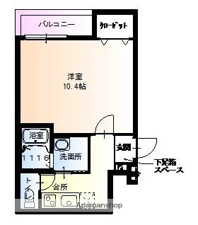フジパレス遠里小野1番館(1K/1階)の間取り写真