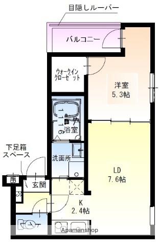 フジパレス杉本町駅西Ⅴ番館(1LDK/2階)の間取り写真