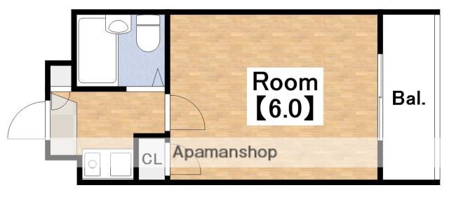 グランメール苅田(1K/1階)の間取り写真