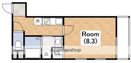 フジパレス沢ノ町2番館(1K/2階)の間取り写真