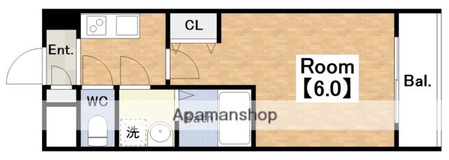 エスリードレジデンス大阪ザ・クラス(1K/11階)の間取り写真