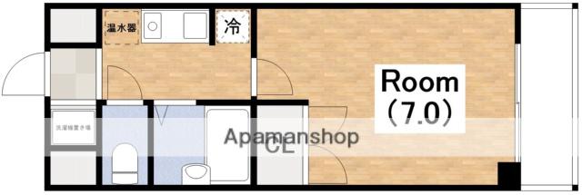 コスモコート大南(1K/3階)の間取り写真