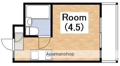 ハイムポプリ(ワンルーム/2階)の間取り写真