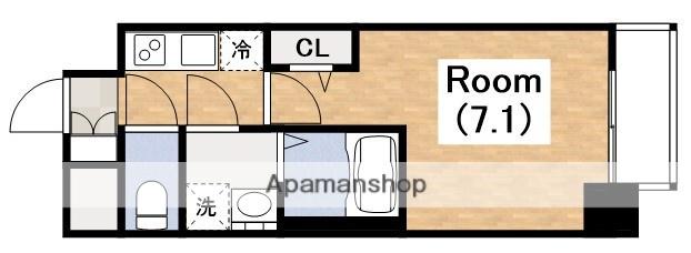 アドバンス大阪ブリス(1K/3階)の間取り写真