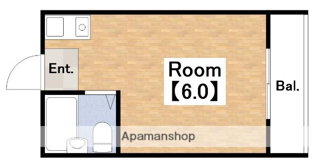 スペースアベノ(ワンルーム/2階)の間取り写真