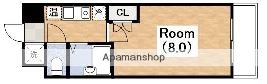 ランブラスあびこ(1K/3階)の間取り写真