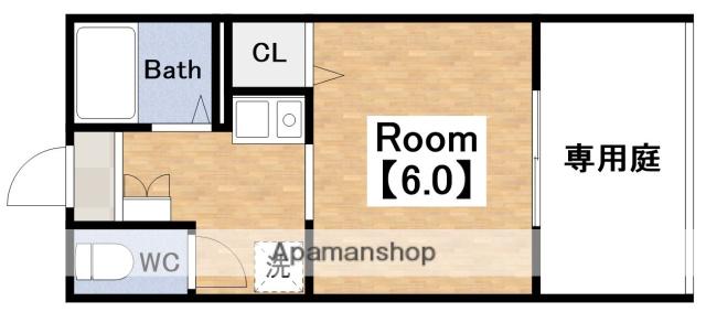 シテール西今川(1K/1階)の間取り写真