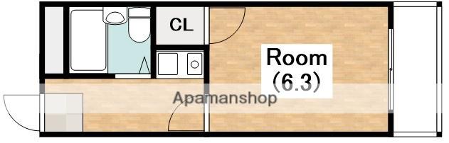 ノエルコート(1K/2階)の間取り写真