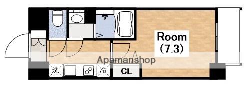 レシオス天王寺(1K/9階)の間取り写真