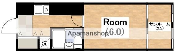 メランジュ天王寺東(1K/3階)の間取り写真