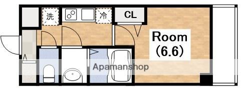 プレサンス天王寺ノースヴィアーレ(1K/8階)の間取り写真