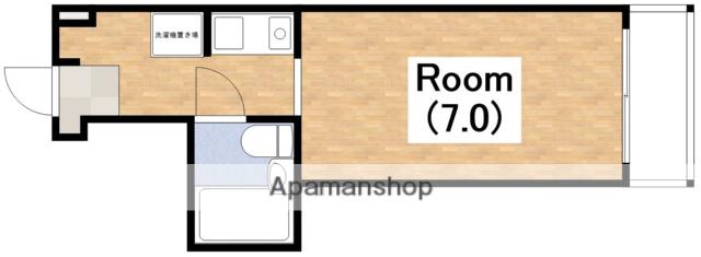 サンハイツ山之内(1K/6階)の間取り写真