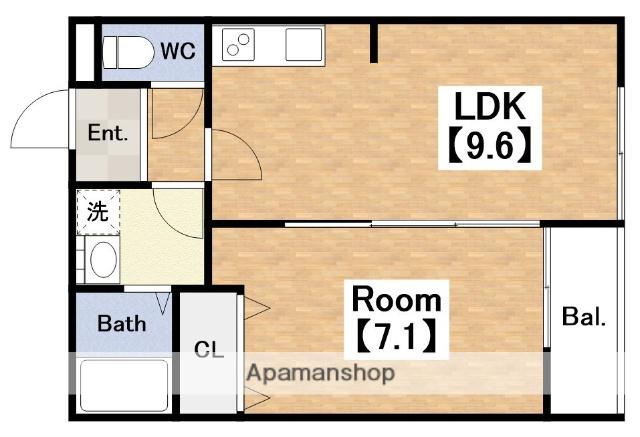 アート阪南町(1LDK/1階)の間取り写真