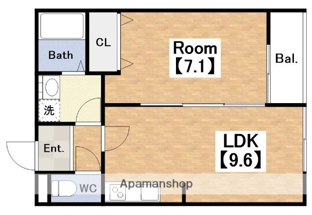 アート阪南町(1LDK/1階)の間取り写真