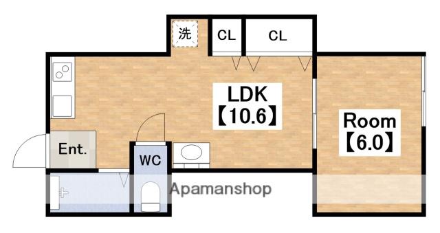 ロイヤルハイツ(1LDK/1階)の間取り写真