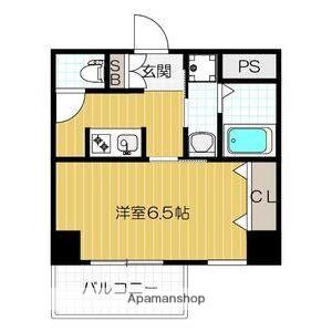 サンシルク阿倍野(1K/9階)の間取り写真