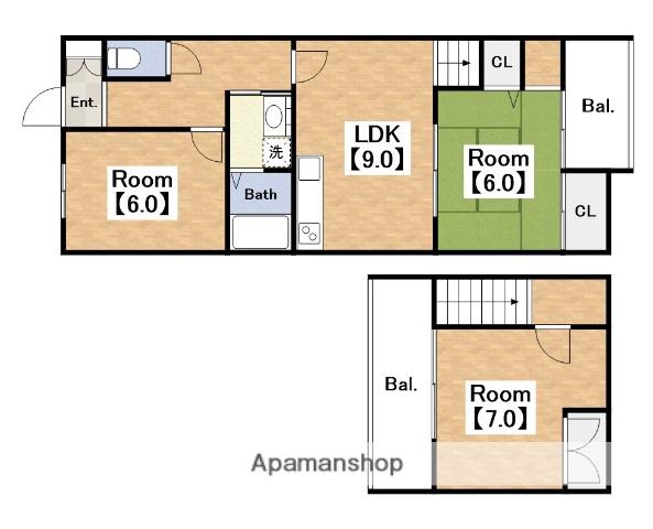 メゾンホレスト(3LDK/3階)の間取り写真