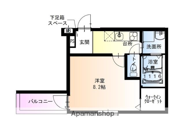 フジパレス今川公園東5番館(1K/1階)の間取り写真