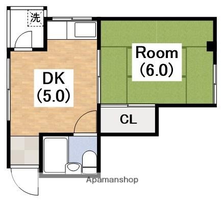 メゾン太田(1DK/3階)の間取り写真