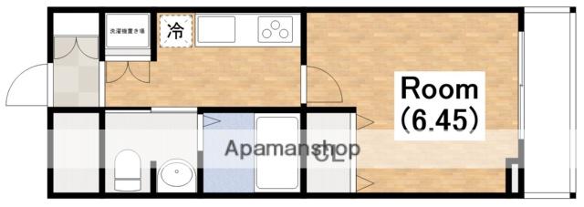 フォレスタ長居(1K/3階)の間取り写真
