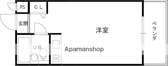 ダイドーメゾン門戸(ワンルーム/4階)の間取り写真