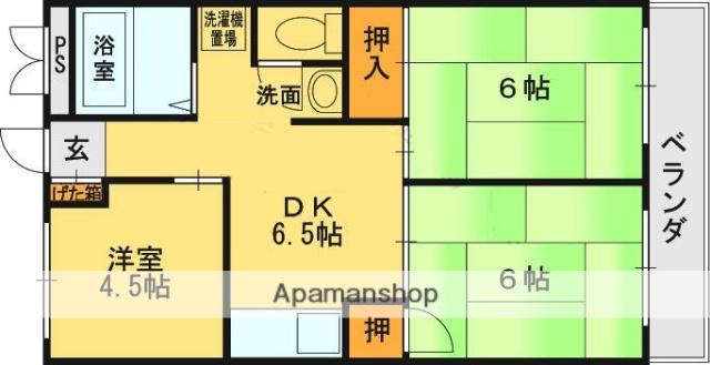 モリタコーポラス(3DK/3階)の間取り写真