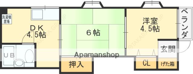 ビーコンハイツPARTⅠ(2K/3階)の間取り写真