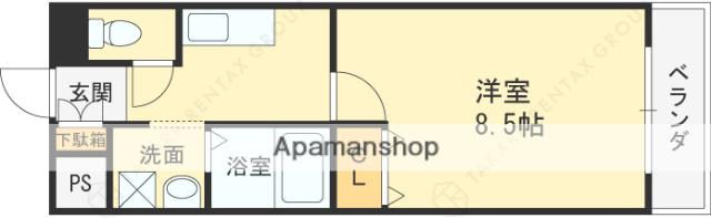 BLOOM LIFE TSUKAGUCHI(1K/2階)の間取り写真