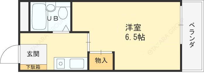 大熊マンション(1K/3階)の間取り写真