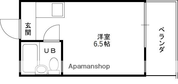 エクセルマンション西宮今津(ワンルーム/3階)の間取り写真