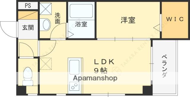 COLABO西宮中央(1LDK/3階)の間取り写真