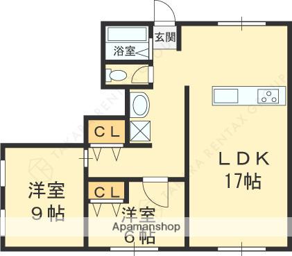 寿マンション(2LDK/1階)の間取り写真