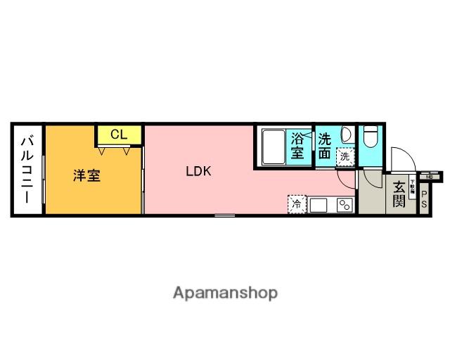 フジパレス尼崎水堂町(1LDK/2階)の間取り写真
