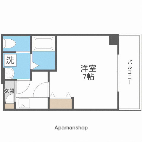 AILE尼崎西(1K/8階)の間取り写真