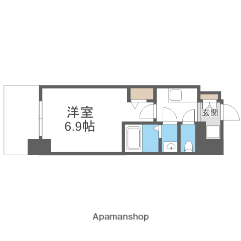 フォーリアライズ尼崎エラン(1K/8階)の間取り写真