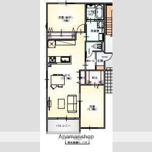 SERENITE(2LDK/1階)の間取り写真