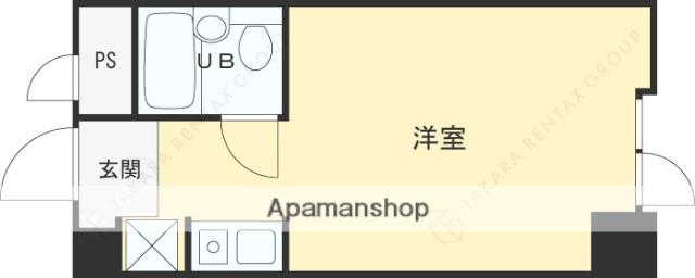 リベット甲子園(ワンルーム/3階)の間取り写真