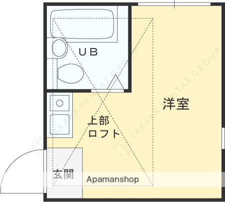 パレス甲東園Ⅰ(ワンルーム/1階)の間取り写真