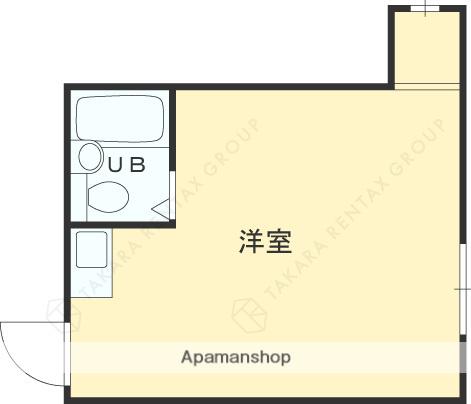 れじでんしあ甲東園(ワンルーム/3階)の間取り写真