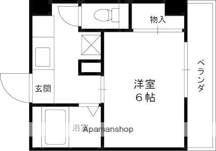 リッツメイト(1K/1階)の間取り写真