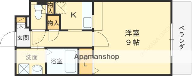 エトール10(1K/7階)の間取り写真