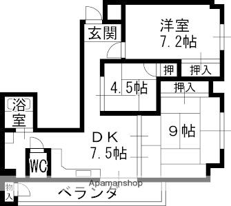 第一藤幸マンション(3DK/3階)の間取り写真